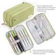 thumbnail image 7 of CICIMELON Large Capacity Pencil Case 3 Compartment Pen Pouch Bag for  Adults Men Women (Green), 7 of 7