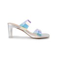 thumbnail image 3 of Unique Bargains Sandales à Talon Bloc à Brides Transparentes et Colorées pour Femmes, 3 of 7