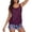 Wine, variant on Womens Swimsuits Ruffle Detail Tankini Set Bikini Top and High Waist Bottom Two Piece Bathing Suit for Summer Beach and Pool Activities