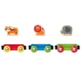 thumbnail image 3 of Hape: Jungle Journey Train - 3 Magnetic Linking Toy Trains, 3 Wooden Animal Figures Ride The Brightly Colored Train, Toddlers & Kids 18 Months+, 3 of 7