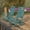 Teal, variant on Flash Furniture Set of 2 Winston All-Weather Rocking Chair in Teal Faux Wood