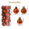 thumbnail image 2 of 24Pcs Unique Bargains 1.5' Bolas de Navidad Adornos Naranja, 2 of 7