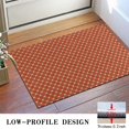 thumbnail image 3 of Red Yellow Checkerboard Red Pattern Indoor Door Mat 16"x24", Washable Non-Slip Decorative Rug for Entrance, Kitchen, Bathroom, 3 of 6