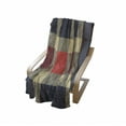 thumbnail image 4 of Checkered Soft Flannel Fleece Blanket, Vintage Plaid Scottish Tartan Pattern with Retro Display Checks Lines, Cozy Plush for Indoor and Outdoor Use, 60" x 80", Dark Blue Coral Cream, by Ambesonne, 4 of 6