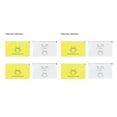 thumbnail image 3 of Redempat 4pcs/10pcs Masks Storage Box PP Portable Holder Organizer Face Masks Container Reusable Ouutdoor Dustproof Case 2*yellow+2*white 2Set, 3 of 6