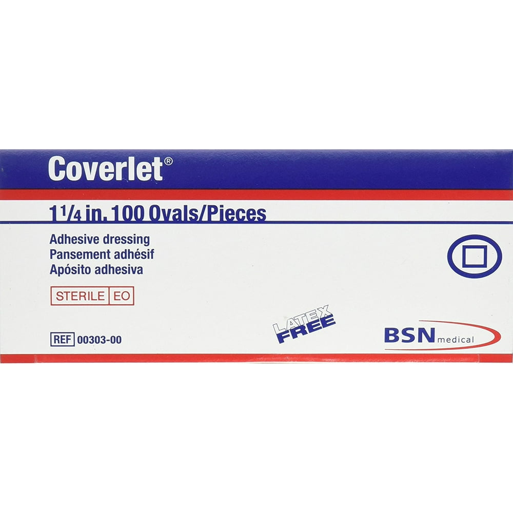Coverlet Adhesive Dressing 1 1/4" Oval Spot Box Of 100