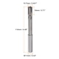 thumbnail image 2 of Uxcell 10.7mm H7 C1/K30 Tungsten Carbide Tip Straight Flutes Lathe Machine Chucking Reamer, 2 of 5