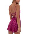 thumbnail image 5 of Women Shiny Sequins Mini Dress Summer Backless A-Line Party Dress for Cocktail Beach Streetwear, 5 of 8