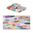 thumbnail image 2 of 3 Piece Bath Towels Set Bath Towel, Hand Towel and Face Towel for Bathroom, Gym, Hotel Abstract Shapes and Forms Pattern, 2 of 8