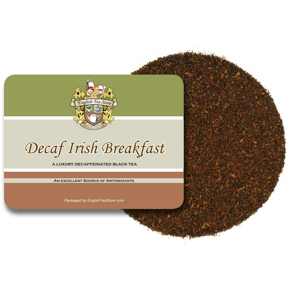 English Tea Store CO2 Decaffeinated Irish Breakfast Tea Loose Leaf - 16oz