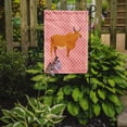 thumbnail image 2 of Caroline's Treasures BB7825GF Zebu Indicine Cow Pink Check Flag Garden Size , Small, multicolor, 2 of 3