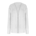 thumbnail image 3 of Lovskoo Cardigan Sweaters for Women Long Sleeve Open Front Casual Lightweight Soft Knit Cardigan Sweater Outerwear White, 3 of 6