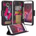 thumbnail image 1 of SOGA [Pocketbook Series] PU Leather Magnetic Flip Design Wallet Case for Moto Z2 Force (2017) - Big Butterfly, 1 of 1