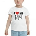 thumbnail image 2 of I Love My MiMi Short Sleeve Cute Toddler T Shirts for Boys Girls (White, Youth XL), 2 of 5