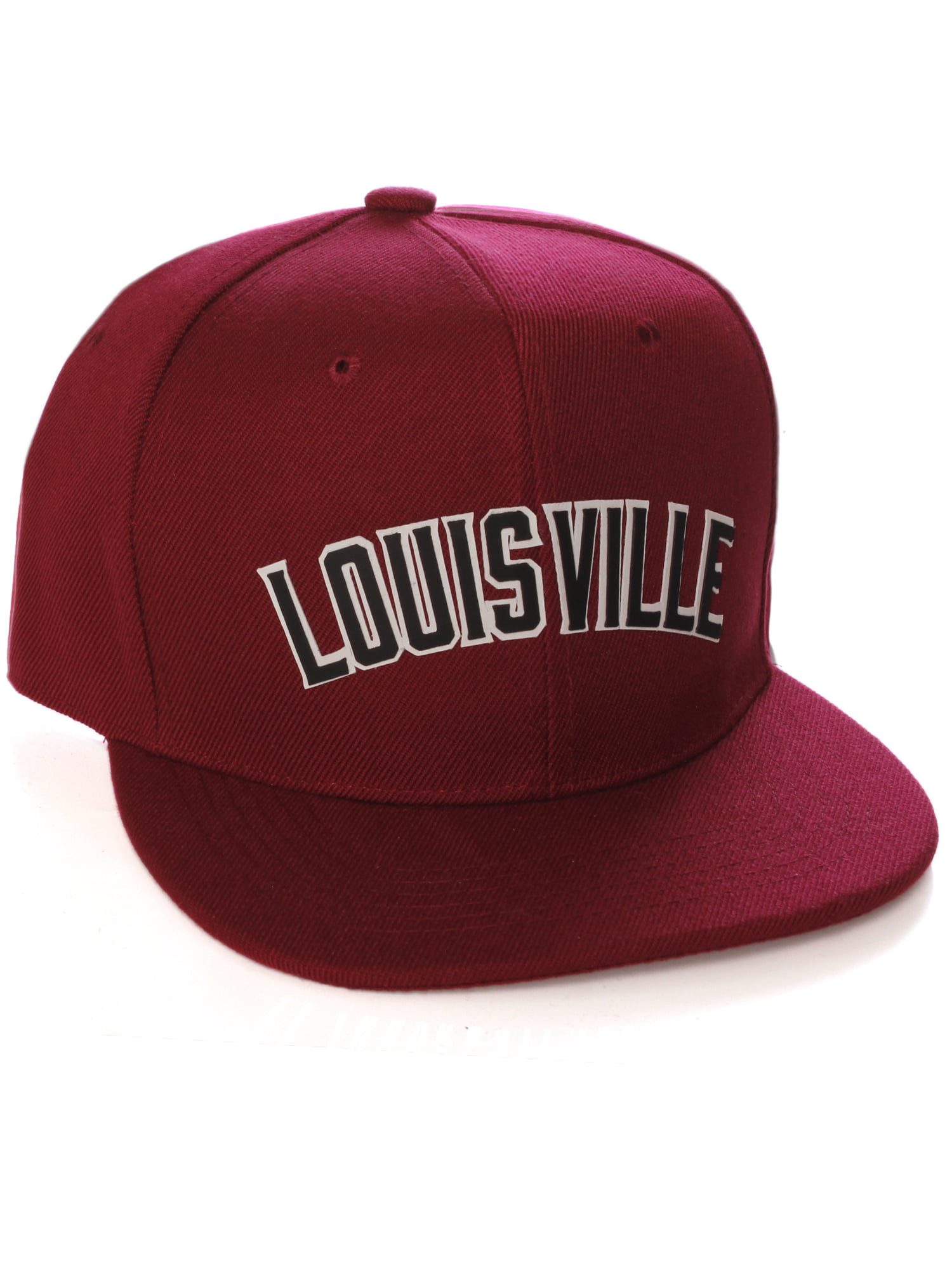 University Of Louisville Cardinals Hat Cap Adjustable Black Red Embroidered  Logo