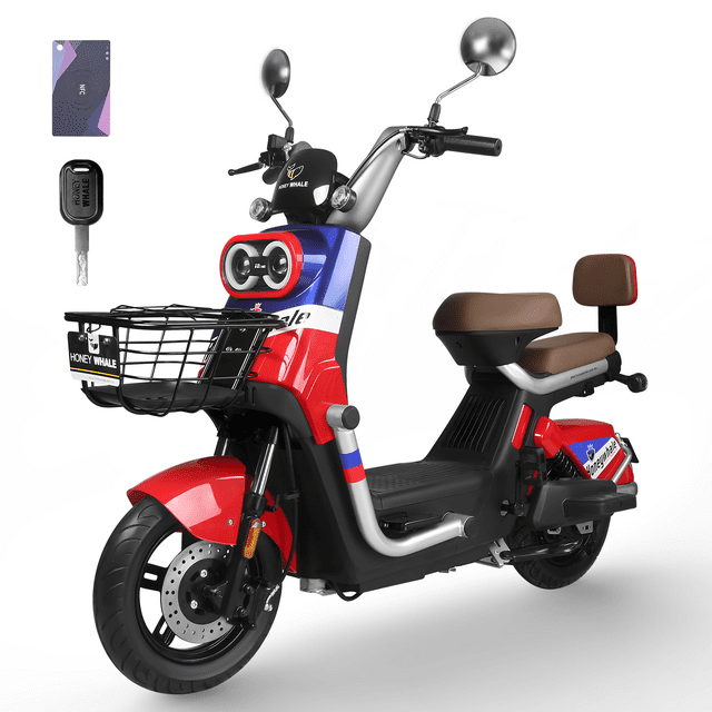 Motobici Eléctrica Honey Whale KC PRO Rojo/Azul
