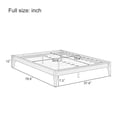 thumbnail image 4 of Euroco Dry Bamboo Wood Platform Bed Frame, 12 inch Height Full Size Bed, Natural, 4 of 10