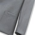 thumbnail image 6 of Kids Blazer for Boys Girls Formal Suit Jackets Button Up Long Sleeve School Uniform Coat 2-12 Years (7-8 Years, Gray), 6 of 6