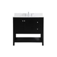 thumbnail image 3 of 36 inch Single Bathroom Vanity in Black with Backsplash, 3 of 8