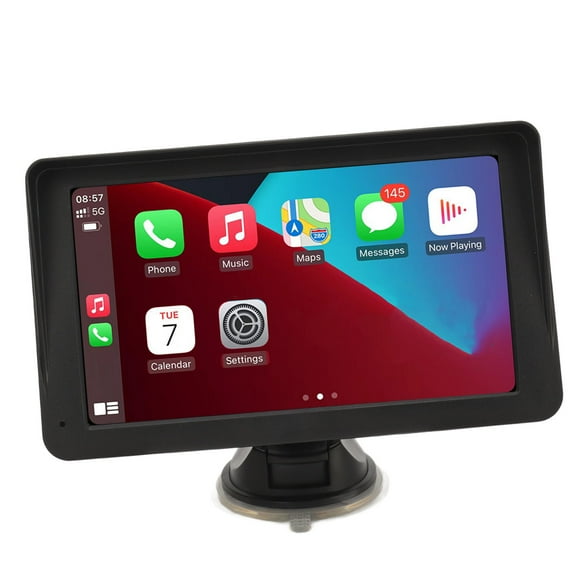 Stéréo de Voiture Portable, Stéréo de Voiture Portable pour Système Écran Tactile 7 Po pour Auto Mirror Link 5.0