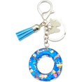 thumbnail image 2 of ORUYROP Initials Letter Keychain Blue Tassel Butterfly Pendant for Women Girls Wallet Backpack Purses, 2 of 3