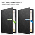 thumbnail image 3 of Allytech Galaxy Tab S8 Plus 2022 X800 Case Galaxy S7 FE 2021 T730/ S7 Plus 2020 12.4" T970 Case with S Pen Holder, Slim Leather Anti-Slip Stand Folio Cover Smart Shell with Auto Wake/Sleep - Black, 3 of 8