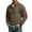 Army Green, variant on Delconic Mens Corduroy Henley Pullover Long Sleeve Shirt Ribbed Knit Mock Neck Button Placket Casual Regular Fit Top Army Green L