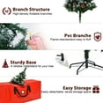 thumbnail image 6 of Yexmas 6ft Pre-Lit Christmas Tree, 8 Modes LED Lights, Artificial Xmas Tree with Large Storage Bag, 6 of 13