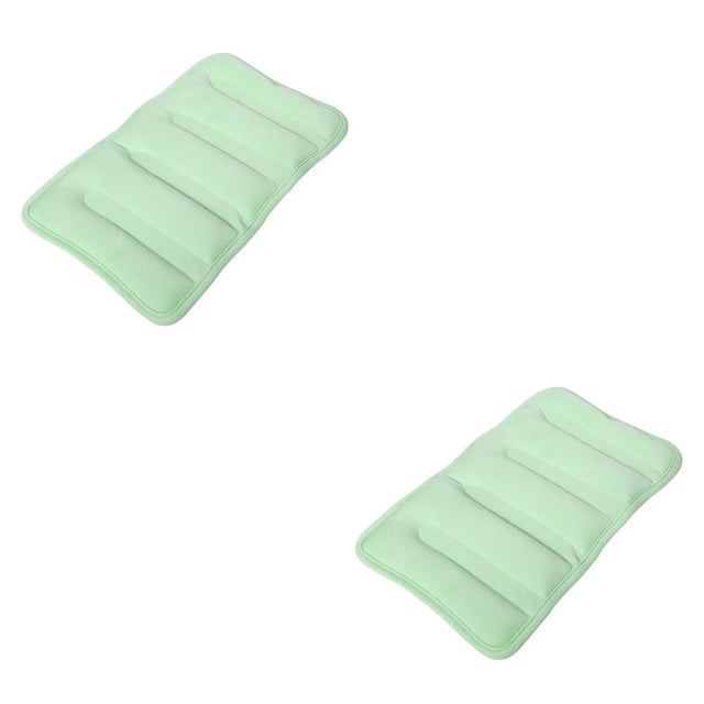 Seitruly Cojín antiescaras Elevación Lado Cama Soporte Almohada Almohadilla fija Estera de presión Protector de manga Embarazada Azul claro Verde claro 2piezas