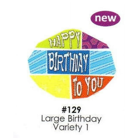 Large Birthday Variety 1 Cake Decoration Edible Frosting Photo Sheet