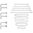 thumbnail image 3 of 1 Set Nose Rings Stud Metal Nose Studs Nose Chain Nose Piercing Jewelry for Women, 3 of 8