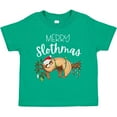 thumbnail image 3 of Inktastic Merry Slothmas Cute Christmas Sloth in Hat with Lights Boys or Girls Toddler T-Shirt, 3 of 5