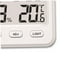 thumbnail image 2 of Termómetro digital higrómetro para interiores, medidor de temperatura y humedad con relojes de escritorio para dormitorio, oficina, retroiluminado, preciso (blanco), 2 of 5