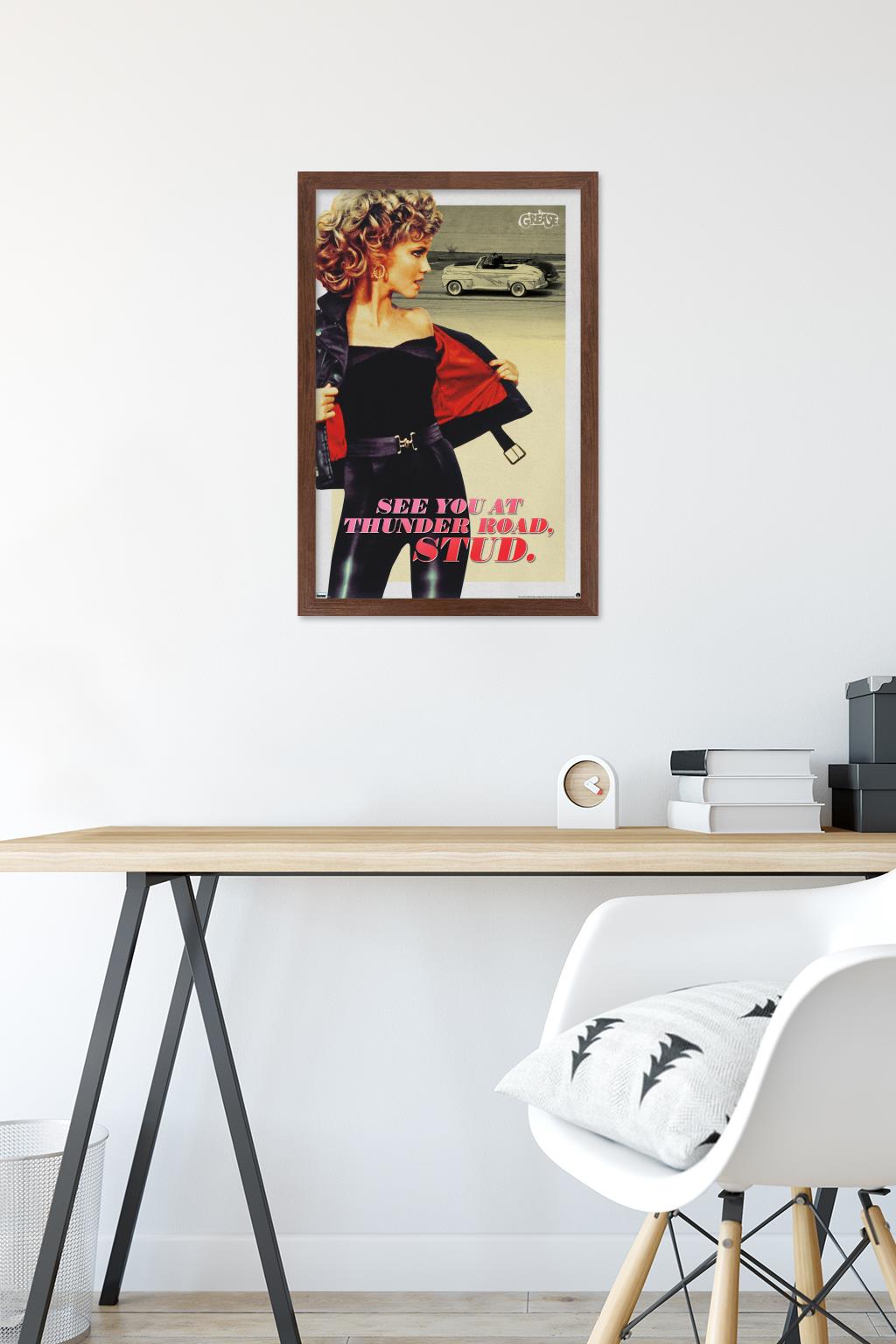 Grease - Stud Wall Poster, 14.725" x 22.375", Framed