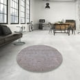 thumbnail image 4 of Ahgly Company Machine Washable Indoor Rectangle Industrial Modern Silver Pink Area Rugs, 2' x 4', 4 of 7