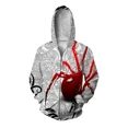 thumbnail image 2 of Sudadera con capucha y cremallera de otoño para hombre, sudadera con capucha de araña, ropa Y2k, ropa con estampado de serpiente blanca para hombre, sudadera con capucha, 2 of 5