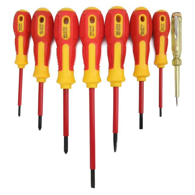 Destornillador de Trinquete, Voltaje de Resistencia de 1000 V HRC52-54 DUREZA PP 9pcs/Establecimiento de Destornillador aislado COMODO para Sostener para la Industria Industrial