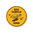 thumbnail image 2 of Turtle Crossing Novelty Sign, Metal Wall Decor - 12" Round, 2 of 4