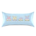 thumbnail image 3 of Haosy Satin Pillowcase for Hair and Skin Standard Cooling Silk Pillow Case with Envelope Closure Happy Easter Gnome Egg 20"x30", 3 of 9