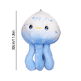 thumbnail image 3 of Blue and White Stuffed Sea Animal, Jellyfish Plush Toy,Ocean Stuffed Animals Toys for Ocean Lovers, Unique Cute Gift, Bedroom Decor, Birthday Gift (11.8 Inch), 3 of 5