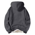thumbnail image 4 of WILLBEST Sudaderas Navideñas para Hombre, Color Sólido, Invierno, Gruesa, Cálida y Cómoda, Sudadera con Capucha, Sudadera Informal Holgada Grande, 4 of 7