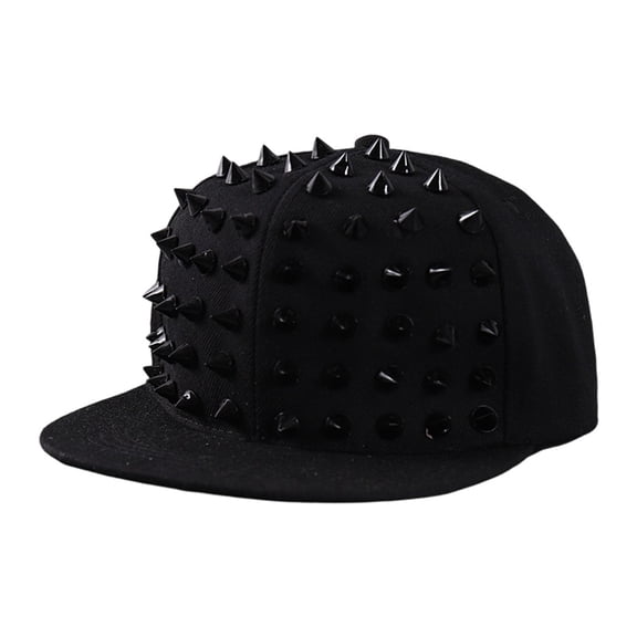 Flat Brim Baseball Cap With Colorful Studs For Street Style Dance Party And Casual Fashion Wear