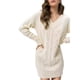 thumbnail image 2 of Vestido Tipo Suéter con Cuello en V para Mujer, Estilo Suéter Tipo Túnica Holgado Informal de Larga con Punto y Larga para Otoño. XXL, 2 of 7