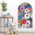 thumbnail image 2 of Adhesivos de pared coloridos con forma de arco floral de PVC, 2 of 4