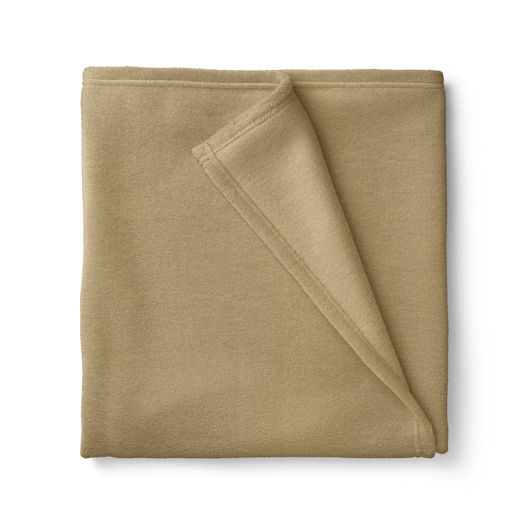 Mainstays 1.5 Yards 100% Polyester Lux Anti-pill Fleece Solids, Camel, 60" Wide for Crafts
