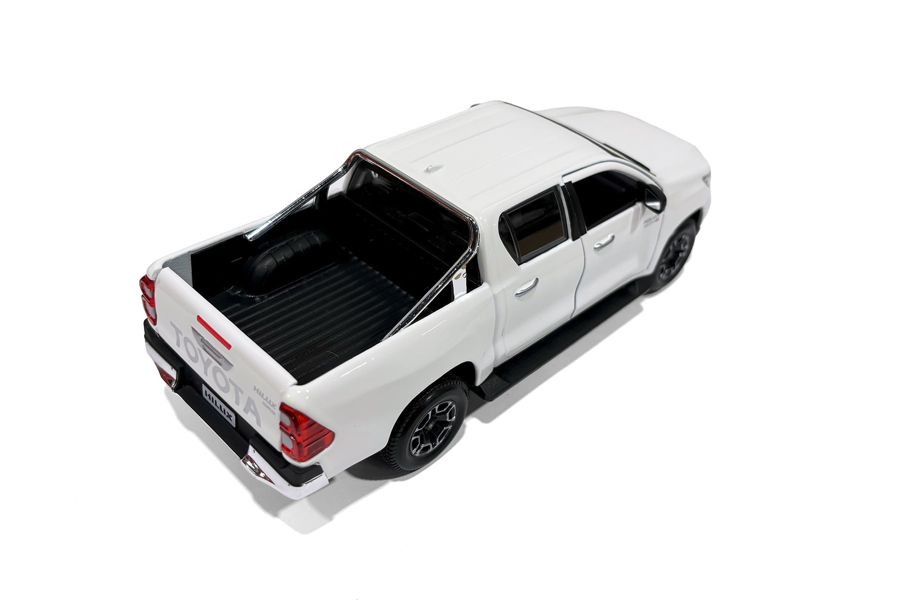 Toyota Hilux Double Cab Pickup Truck, White - Showcasts 37920 - 1/27 Scale Diecast Model Car