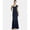 blue, variant on Betsy & Adam Womens Asymmetrical Solid One Shoulder Mermaid Gown Dress, Blue, Petite, 8P