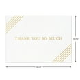 thumbnail image 2 of Hallmark Thank-You Notes (Diagonal Gold Stripes), 40 ct., 2 of 7