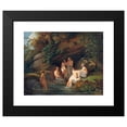 thumbnail image 2 of French School 14x12 Black Modern Framed Museum Art Print Titled - Venus and Her Nymphs Bathing Indistinctly (1847), 2 of 5