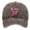 Coffee, variant on AJGRHE Unisex Cancer International Publicity Day Ribbon Embroidered Baseball Hats Outdoor Sports Hop Adjustable Denim Cap Coffee One Size